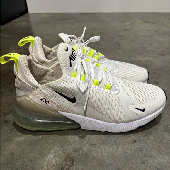 Nike Women’s White and Neon Green Air Max 270 - Picture 3 of 7